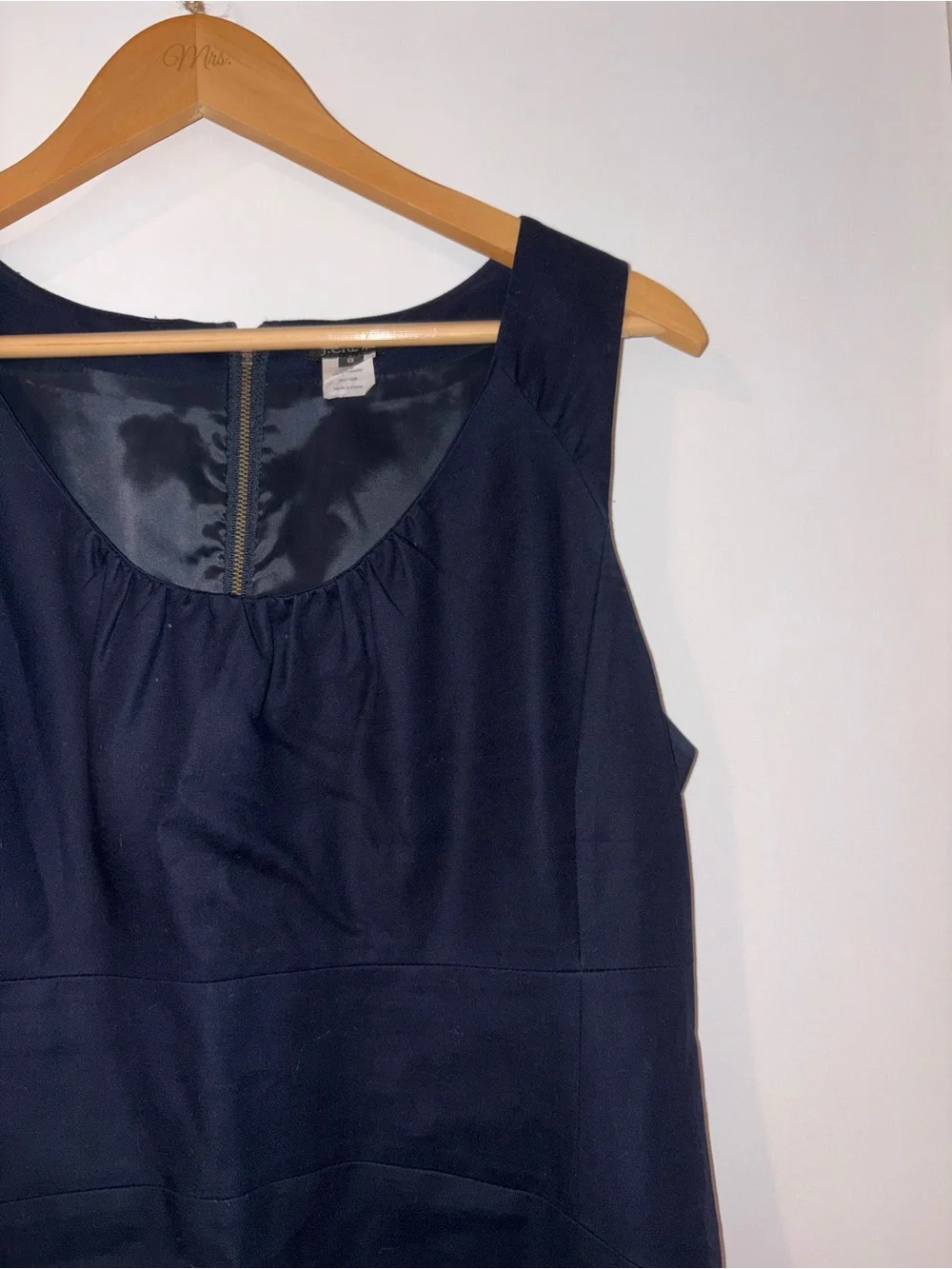 J. Crew Classic Navy Sleeveless Women’s Dress
